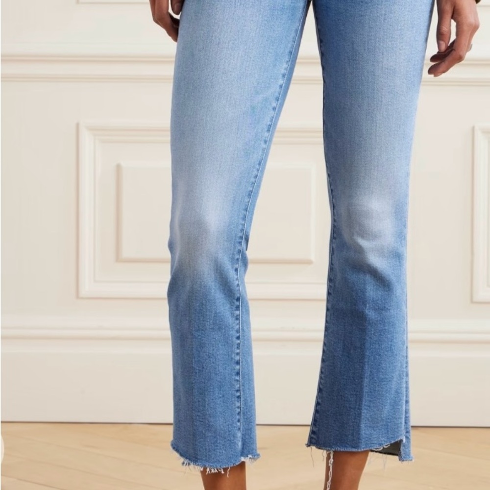 MOTHER Blue Straight Leg Jeans Modern Fit - Picture 2 of 7